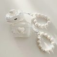 Load image into Gallery viewer, Transparent Headphone Case With Bead Bracelet