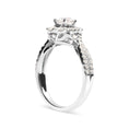 Load image into Gallery viewer, GIA Certified 14K White Gold 1 1/5 Cttw Round Diamond Halo Bridal Engagement Ring (E-F Color, I1-I2 Clarity)