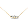 Load image into Gallery viewer, 18K Rose Gold 3/4 Cttw Pave Diamonds and Graduated Red Ruby Gemstone Curved Bar Choker Necklace (G-H Color, SI1-SI2 Clarity) - Adjustable up to 14" - 16.5"