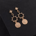 Load image into Gallery viewer, Sun Gold Diamond Earrings