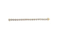 Load image into Gallery viewer, 14K Yellow Gold 8.00 Cttw Champagne Diamond Floral Cluster Halo Link Bracelet (H-I Color, I1-I2 Clarity)