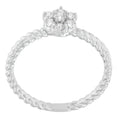 Load image into Gallery viewer, 10K White Gold Diamond Cluster Ring (1/4 Cttw, H-I Color, SI1-SI2 Clarity)