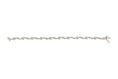Load image into Gallery viewer, 10K Yellow and White Gold 1.00 Cttw Round-Cut and Baguette-Cut Diamond Floral S-Link 7" Bracelet (I-J Color, I1-I2 Clarity)