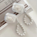 Load image into Gallery viewer, Transparent Headphone Case With Bead Bracelet