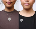 Load image into Gallery viewer, 18K White Gold 1 5/6 Cttw Diamond Cluster Floral Filigree Brooch Pin and 18" Pendant Necklace (G-H Color, I1-I2 Clarity)