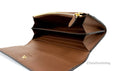 Load image into Gallery viewer, Burberry Porter Tan Leather Branded Embossed Clutch Flap Wallet