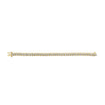 Load image into Gallery viewer, 18K Yellow Gold 4.0 Cttw Round-Cut Diamond S-Link 7" Inch Tennis Bracelet (I-J Color, SI1-SI2 Clarity)