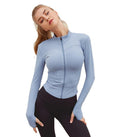 Load image into Gallery viewer, Women's zipper long sleeve sports jacket
