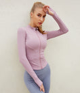 Load image into Gallery viewer, Women's zipper long sleeve sports jacket
