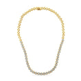 Load image into Gallery viewer, IGI Certified 14K Gold 8.0 Cttw Pave Set Round-Cut Diamond Cluster Graduating Riviera Statement Necklace (H-I Color, I1 Clarity)

