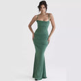 Load image into Gallery viewer, Fishbone Pleated Backless Fishtail Skirt Dress
