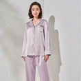 Load image into Gallery viewer, Ladies Long Sleeve Sleeping 100% Natural Silk Home Pajamas Set

