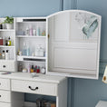 Load image into Gallery viewer, Elegant Royal Vanity Desk With Mirror & Lights, Makeup Table Set
