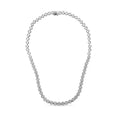 Load image into Gallery viewer, IGI Certified 14K Gold 8.0 Cttw Pave Set Round-Cut Diamond Cluster Graduating Riviera Statement Necklace (H-I Color, I1 Clarity)
