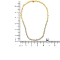 Load image into Gallery viewer, IGI Certified 14K Gold 8.0 Cttw Pave Set Round-Cut Diamond Cluster Graduating Riviera Statement Necklace (H-I Color, I1 Clarity)
