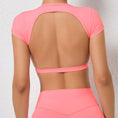 Load image into Gallery viewer, Quick-drying Sports Yoga Jacket Outdoor Running Beauty Back Fitness T-shirt
