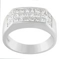 Load image into Gallery viewer, Men's 14k White Gold 2 1/2 ct TDW Diamond Cluster Ring (G-H, VS1-VS2)
