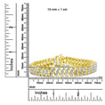 Load image into Gallery viewer, 10K Yellow Gold 4.0 Cttw Diamond Triple Row Infinity 7" "S" Link Tennis Bracelet (J-K Color, I2-I3 Clarity)
