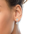 Load image into Gallery viewer, 18k White Gold 6.0 Cttw Marquise Diamond Floral Dangle Drop Earrings (E-F Color, VS1-VS2 Clarity)
