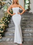 Load image into Gallery viewer, Fishbone Pleated Backless Fishtail Skirt Dress
