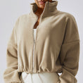 Load image into Gallery viewer, Outdoor Cashmere Sports Coat Women's Autumn Stand Collar Loose
