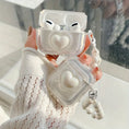 Load image into Gallery viewer, Transparent Headphone Case With Bead Bracelet
