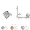 Load image into Gallery viewer, 10K White Gold 1/2 Cttw Diamond Pear Shaped Cluster Ring (H-I Color, I1-I2 Clarity)
