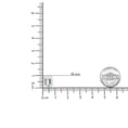 Load image into Gallery viewer, 18K White Gold 3/4 Cttw Round Diamond and 13x9mm Emerald Cut Blue Aquamarine Gemstone Halo Omega Stud Earrings (G-H Color, SI1-SI2 Clarity)
