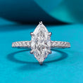 Load image into Gallery viewer, S925 Silver Crown Goddess Horse Eye Ring Simple

