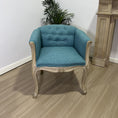 Load image into Gallery viewer, European-style Solid Wood Fabric Dining Chair With Backrest Sofa Chair Coffee Shop
