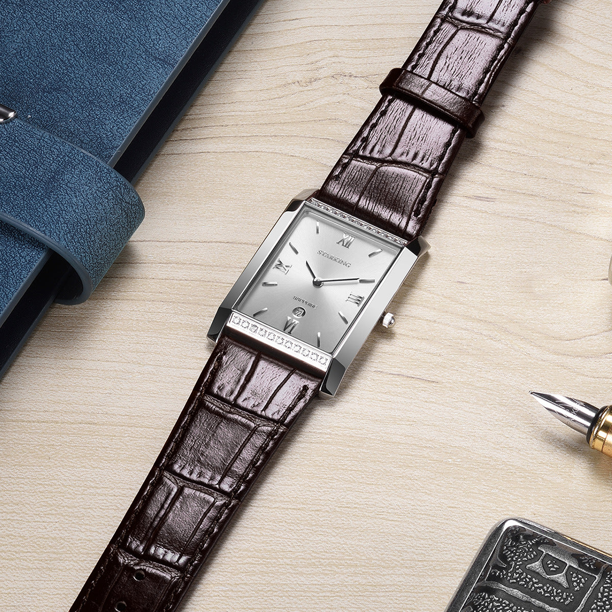 Business Movement Calendar productive caliber Quartz Watch