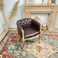 Load image into Gallery viewer, European-style Solid Wood Fabric Dining Chair With Backrest Sofa Chair Coffee Shop
