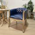 Load image into Gallery viewer, European-style Solid Wood Fabric Dining Chair With Backrest Sofa Chair Coffee Shop
