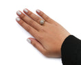 Load image into Gallery viewer, 10K Yellow Gold 1/2 Cttw Round and Baguette Diamond Flower Swirl Cocktail Ring (I-J Color, SI2-I1 Clarity)
