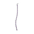 Load image into Gallery viewer, .925 Sterling Silver 7x5mm Oval Amethyst and Diamond Accent X-Link Bracelet (H-I Color, SI1-SI2 Clarity)  - Size 7"
