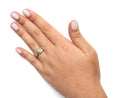 Load image into Gallery viewer, 14K Yellow Gold Channel Set 1 1/3 Cttw Diamond Swirl and Weave Ring Band (H-I Color, SI1-SI2 Clarity)
