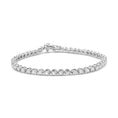 Load image into Gallery viewer, 14K White Gold 5.0 Cttw Diamond" Classic Tennis Bracelet for Women (H-I Color, SI1-SI2 Clarity) - 7" Inches
