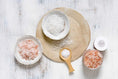 Load image into Gallery viewer, Lavender Natural Bath Salt Soak with CBD. Made with Dead sea, Epsom and Himalayan salts
