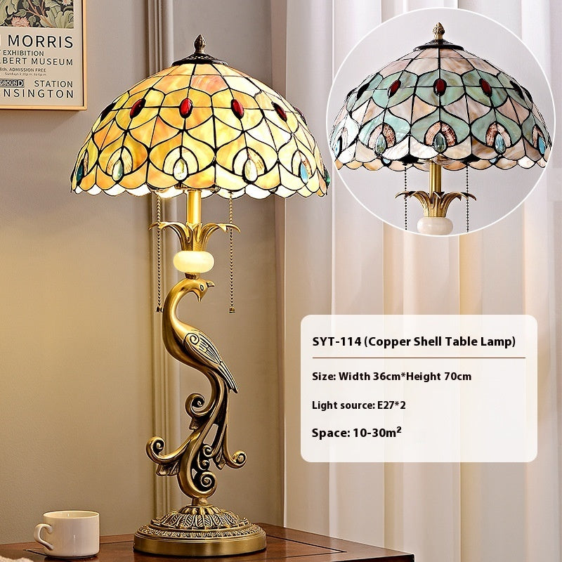 American Designer Retro All Copper Royal Swan Desk Lamps