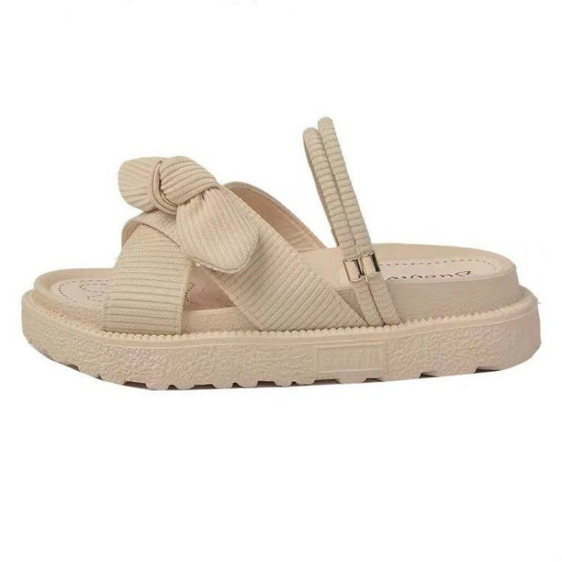 Cute low platform slippers