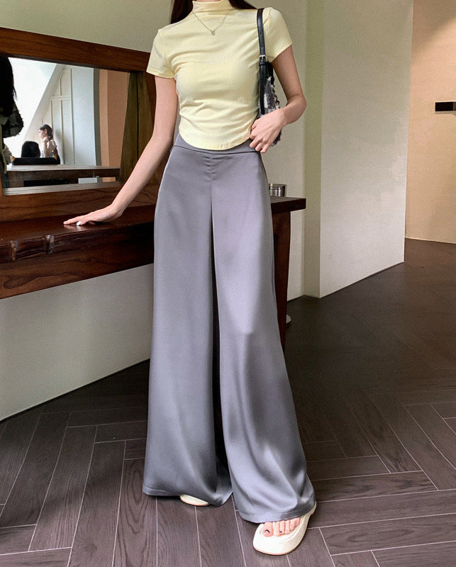 Satin Wide Leg Pants