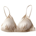 Load image into Gallery viewer, Silk Breathable High-grade Silk French Suit Thin Underwear Triangle Cup Small Chest Female Mulberry Silk Bra Bra
