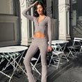 Load image into Gallery viewer, Flared knitted trainer suit
