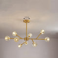 Load image into Gallery viewer, Nordic Chandelier Modern Simple Crystal All Copper Light Luxury Lamps
