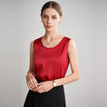 Load image into Gallery viewer, Real Silk Waistcoat Women's Satin Sleeveless Suspenders
