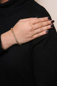 Load image into Gallery viewer, 10K Yellow Gold Plated .925 Sterling Silver 5.00 Cttw Diamond S-Link Bracelet (K-L Color, I2-I3 Clarity) Size 7.25"
