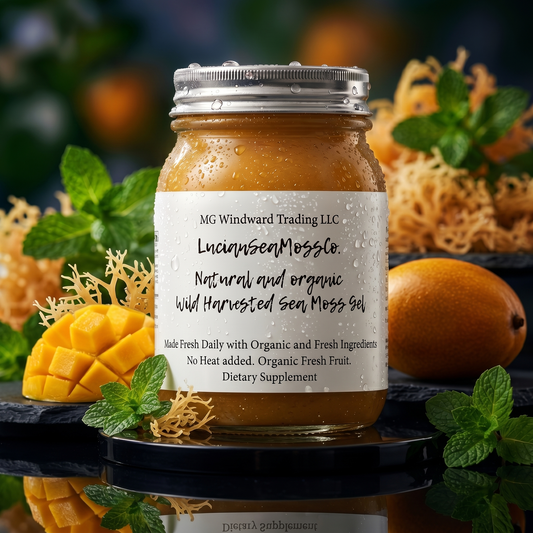 Fresh Organic Mango Infused Sea Moss Gel