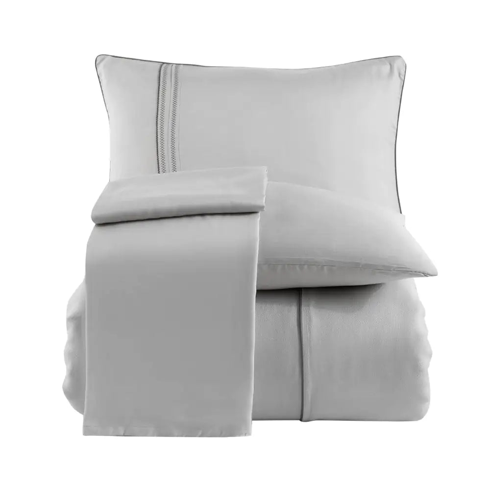 Hobby Modal Silk Double Bedlinen, Light Gray