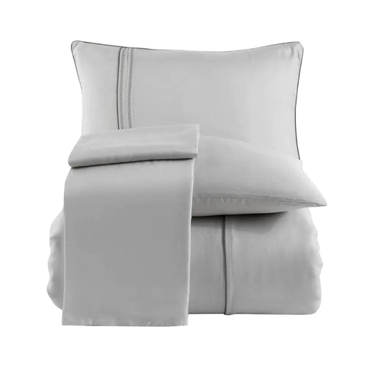 Hobby Modal Silk Double Bedlinen, Light Gray
