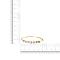 Load image into Gallery viewer, 14K Yellow Gold Alternating Bezel Set 5MM Oval Shaped Tanzanite and 1/5 Cttw Diamond Bangle Bracelet (H-I Color, VS2-SI1 Clarity) - Fit's wrists up to 7.25" Inches
